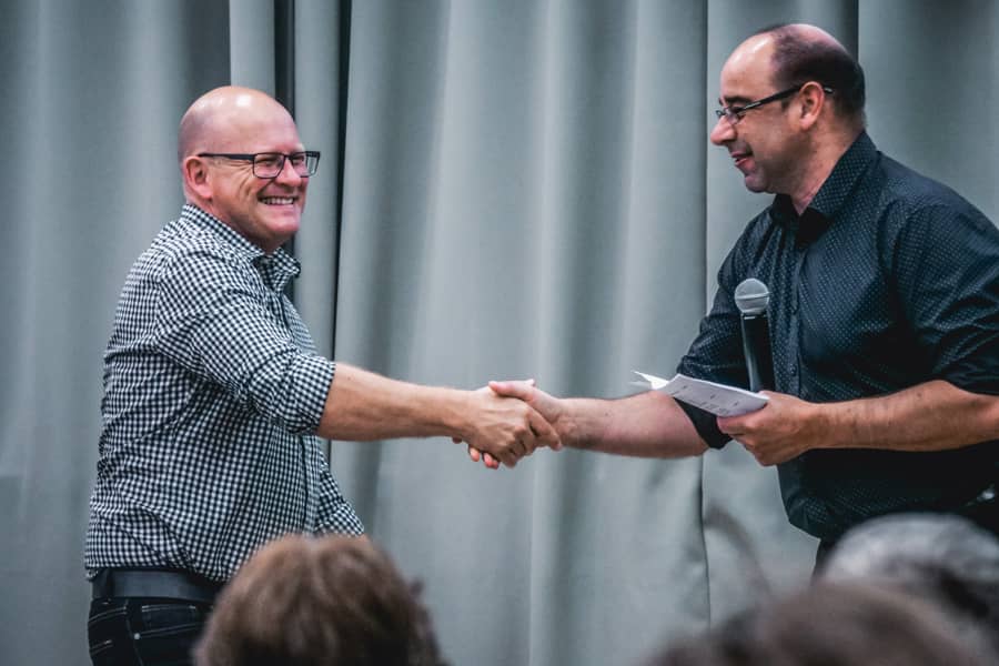 We received an award – electrician of the year!